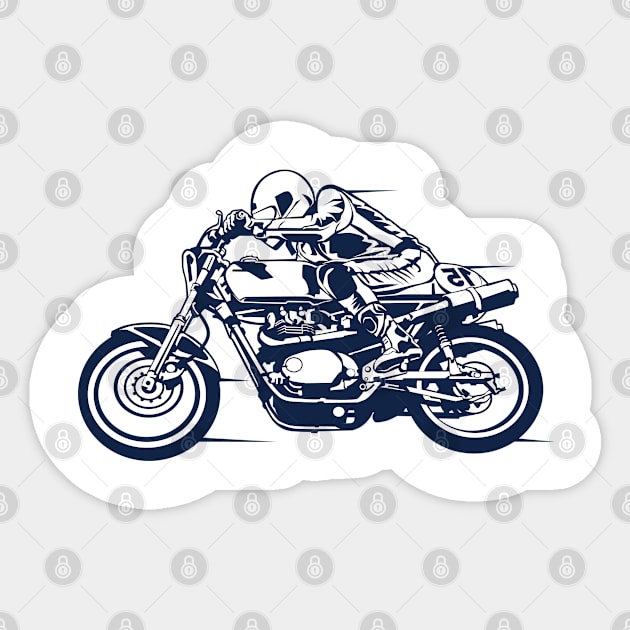 Motorcyclist Motorcycle. Sticker by ShirtyLife